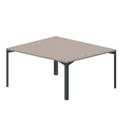 Ray RY2TG167 TRAN (Тортора/Антрацит) Составной стол на 2 рабочих места, 4 громмета