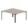 Ray RY2TG167 TRAN (Тортора/Антрацит) Составной стол на 2 рабочих места, 4 громмета