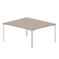 Ray RY2TG167 TRBL (Тортора/Белый) Составной стол на 2 рабочих места, 4 громмета
