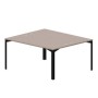 Ray RY2TG167 TRNR (Тортора/Черный) Составной стол на 2 рабочих места, 4 громмета