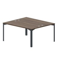 Ray RY2TG167 WNAN (Орех/Антрацит) Составной стол на 2 рабочих места, 4 громмета