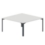 Ray RY2TG168 BLAN (Белый/Антрацит) Составной стол на 2 рабочих места, 4 громмета