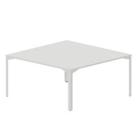 Ray RY2TG168 BLBL (Белый/Белый) Составной стол на 2 рабочих места, 4 громмета