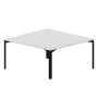 Ray RY2TG168 BLNR (Белый/Черный) Составной стол на 2 рабочих места, 4 громмета