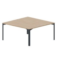 Ray RY2TG168 OWAN (Светлый дуб/Антрацит) Составной стол на 2 рабочих места, 4 громмета