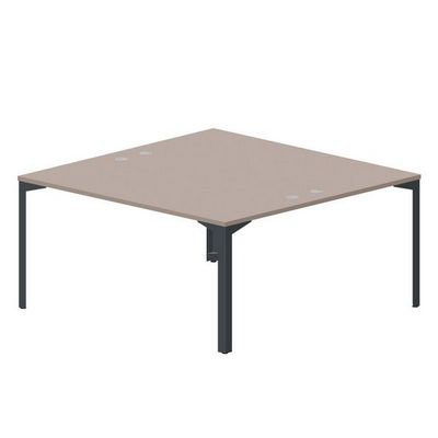 Ray RY2TG168 TRAN (Тортора/Антрацит) Составной стол на 2 рабочих места, 4 громмета