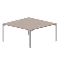 Ray RY2TG168 TRTI (Тортора/Титан) Составной стол на 2 рабочих места, 4 громмета