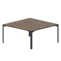 Ray RY2TG168 WNAN (Орех/Антрацит) Составной стол на 2 рабочих места, 4 громмета