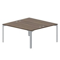 Ray RY2TG168 WNTI (Орех/Титан) Составной стол на 2 рабочих места, 4 громмета