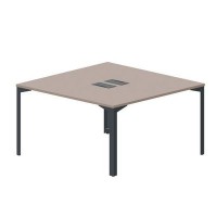 Ray RY2TL147 TRAN (Тортора/Антрацит) Составной стол на 2 рабочих места, 2 металлических аутлета