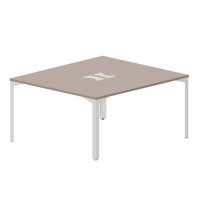 Ray RY2TL148 TRBL (Тортора/Белый) Составной стол на 2 рабочих места, 2 металлических аутлета