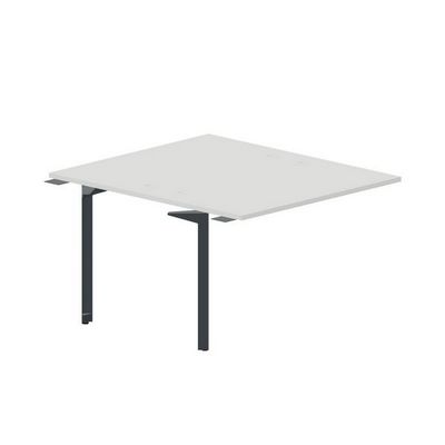 Ray RY2TPG127 BLAN (Белый/Антрацит) Приставной стол на 2 рабочих места, 4 громмета