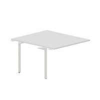 Ray RY2TPG127 BLBL (Белый/Белый) Приставной стол на 2 рабочих места, 4 громмета