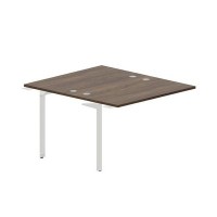 Ray RY2TPG127 WNBL (Орех/Белый) Приставной стол на 2 рабочих места, 4 громмета