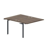 Ray RY2TPG128 WNAN (Орех/Антрацит) Приставной стол на 2 рабочих места, 4 громмета