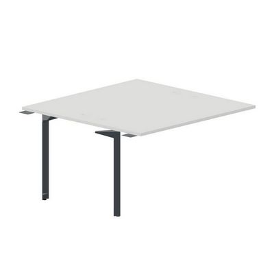 Ray RY2TPG147 BLAN (Белый/Антрацит) Приставной стол на 2 рабочих места, 4 громмета