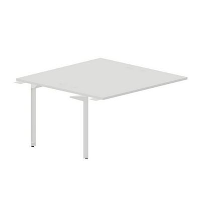 Ray RY2TPG147 BLBL (Белый/Белый) Приставной стол на 2 рабочих места, 4 громмета