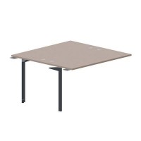 Ray RY2TPG147 TRAN (Тортора/Антрацит) Приставной стол на 2 рабочих места, 4 громмета