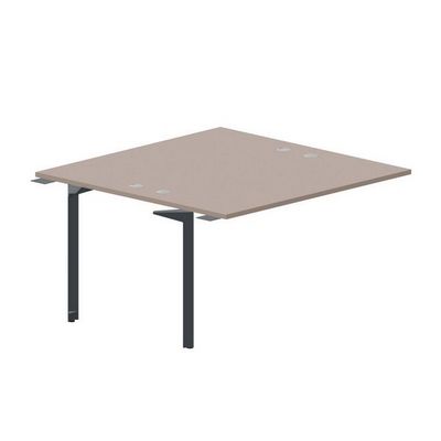 Ray RY2TPG147 TRAN (Тортора/Антрацит) Приставной стол на 2 рабочих места, 4 громмета