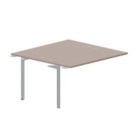 Ray RY2TPG147 TRTI (Тортора/Титан) Приставной стол на 2 рабочих места, 4 громмета