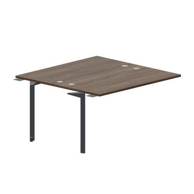 Ray RY2TPG147 WNAN (Орех/Антрацит) Приставной стол на 2 рабочих места, 4 громмета