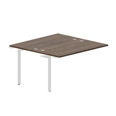 Ray RY2TPG147 WNBL (Орех/Белый) Приставной стол на 2 рабочих места, 4 громмета