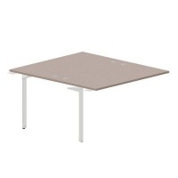 Ray RY2TPG148 TRBL (Тортора/Белый) Приставной стол на 2 рабочих места, 4 громмета