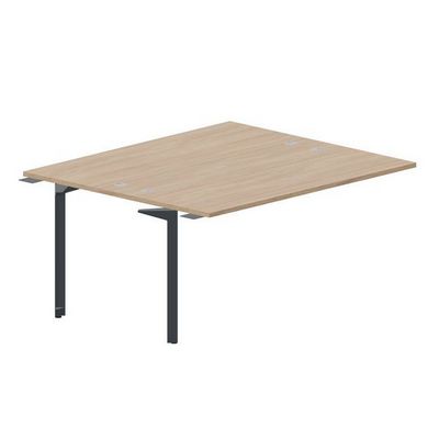 Ray RY2TPG167 OWAN (Светлый дуб/Антрацит) Приставной стол на 2 рабочих места, 4 громмета