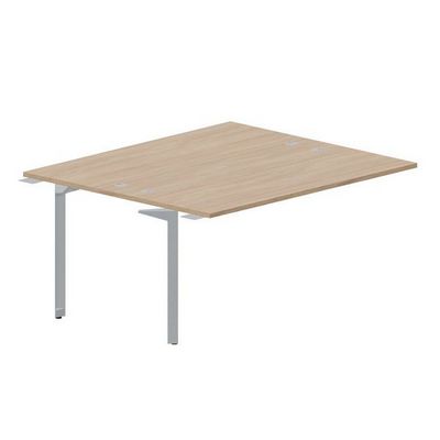 Ray RY2TPG167 OWTI (Светлый дуб/Титан) Приставной стол на 2 рабочих места, 4 громмета