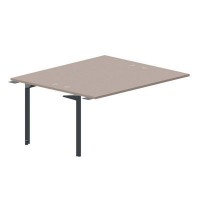 Ray RY2TPG167 TRAN (Тортора/Антрацит) Приставной стол на 2 рабочих места, 4 громмета