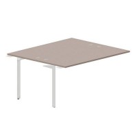 Ray RY2TPG167 TRBL (Тортора/Белый) Приставной стол на 2 рабочих места, 4 громмета