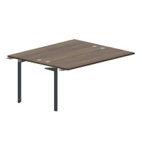 Ray RY2TPG167 WNAN (Орех/Антрацит) Приставной стол на 2 рабочих места, 4 громмета