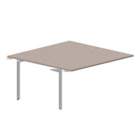 Ray RY2TPG168 TRTI (Тортора/Титан) Приставной стол на 2 рабочих места, 4 громмета