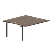 Ray RY2TPG168 WNAN (Орех/Антрацит) Приставной стол на 2 рабочих места, 4 громмета