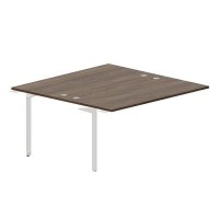 Ray RY2TPG168 WNBL (Орех/Белый) Приставной стол на 2 рабочих места, 4 громмета