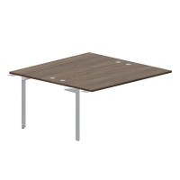 Ray RY2TPG168 WNTI (Орех/Титан) Приставной стол на 2 рабочих места, 4 громмета