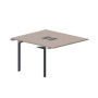 Ray RY2TPL127 TRAN (Тортора/Антрацит) Приставной стол на 2 рабочих места, 2 металлических аутлета