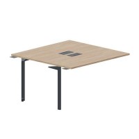 Ray RY2TPL147 OWAN (Светлый дуб/Антрацит) Приставной стол на 2 рабочих места, 2 металлических аутлета