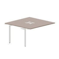 Ray RY2TPL147 TRBL (Тортора/Белый) Приставной стол на 2 рабочих места, 2 металлических аутлета