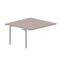 Ray RY2TPL147 TRTI (Тортора/Титан) Приставной стол на 2 рабочих места, 2 металлических аутлета