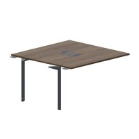 Ray RY2TPL147 WNAN (Орех/Антрацит) Приставной стол на 2 рабочих места, 2 металлических аутлета