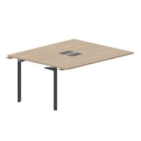 Ray RY2TPL167 OWAN (Светлый дуб/Антрацит) Приставной стол на 2 рабочих места, 2 металлических аутлета