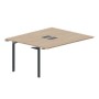 Ray RY2TPL167 OWAN (Светлый дуб/Антрацит) Приставной стол на 2 рабочих места, 2 металлических аутлета
