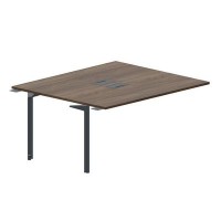 Ray RY2TPL167 WNAN (Орех/Антрацит) Приставной стол на 2 рабочих места, 2 металлических аутлета