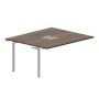 Ray RY2TPL167 WNTI (Орех/Титан) Приставной стол на 2 рабочих места, 2 металлических аутлета