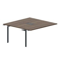 Ray RY2TPL168 WNAN (Орех/Антрацит) Приставной стол на 2 рабочих места, 2 металлических аутлета