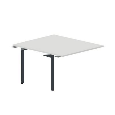 Ray RY2TPS127 BLAN (Белый/Антрацит) Приставной стол на 2 рабочих места, без отверстий