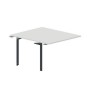Ray RY2TPS127 BLAN (Белый/Антрацит) Приставной стол на 2 рабочих места, без отверстий