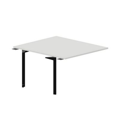 Ray RY2TPS127 BLNR (Белый/Черный) Приставной стол на 2 рабочих места, без отверстий