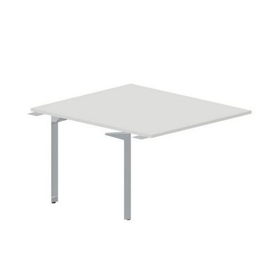 Ray RY2TPS127 BLTI (Белый/Титан) Приставной стол на 2 рабочих места, без отверстий